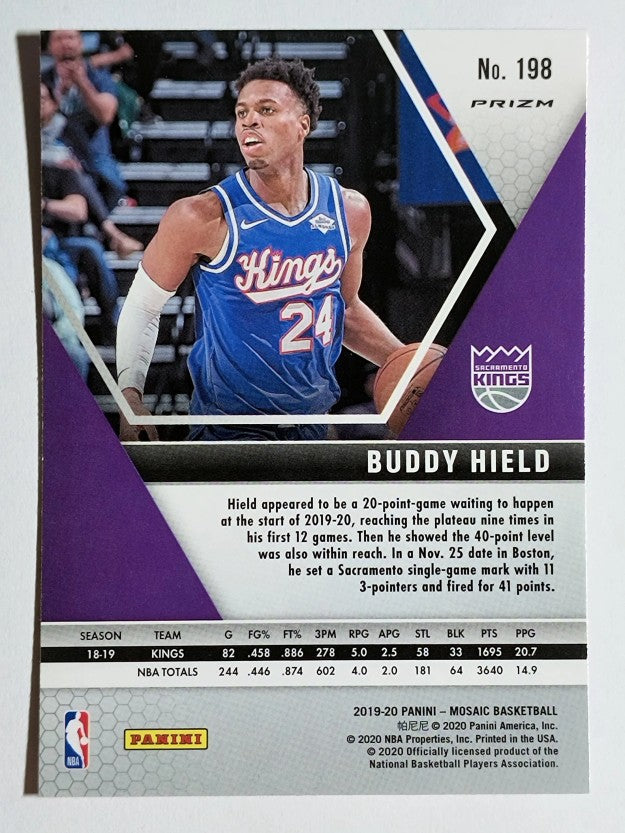 2019-20 Panini Mosaic Mosaic Pink Camo #198 Buddy Hield