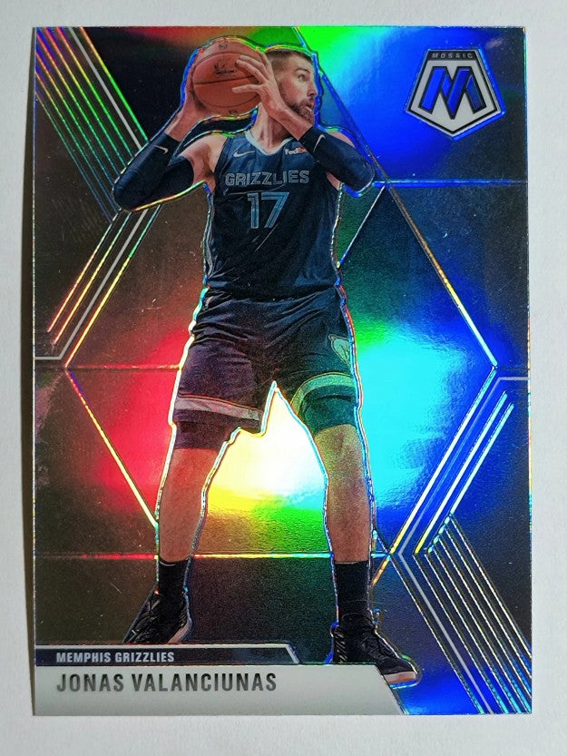 2019-20 Panini Mosaic Silver #86 Jonas Valanciunas