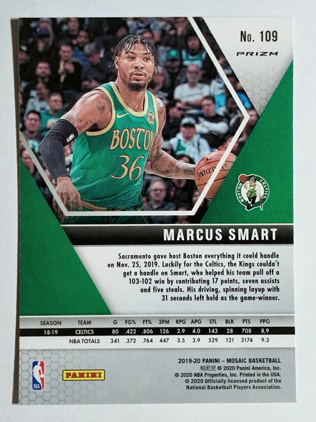 2019-20 Panini Mosaic Silver #109 Marcus Smart