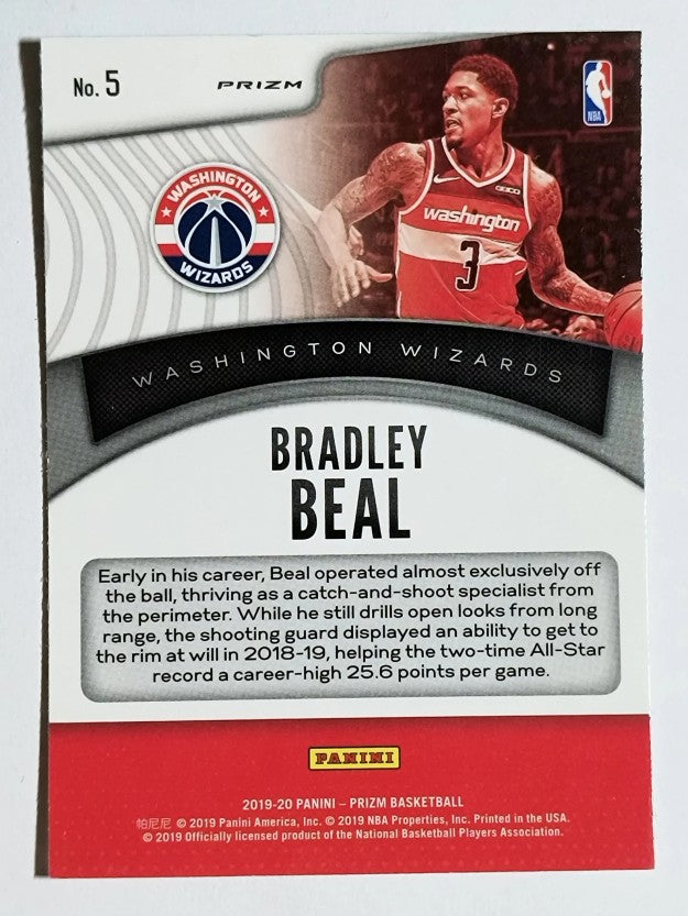 2019-20 Panini Prizm Dominance Prizms Green #5 Bradley Beal
