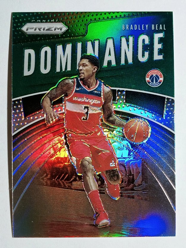 2019-20 Panini Prizm Dominance Prizms Green #5 Bradley Beal