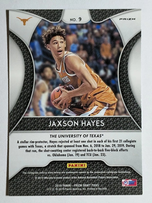 2019-20 Panini Prizm Draft Picks Prizms Blue #9 Jaxson Hayes