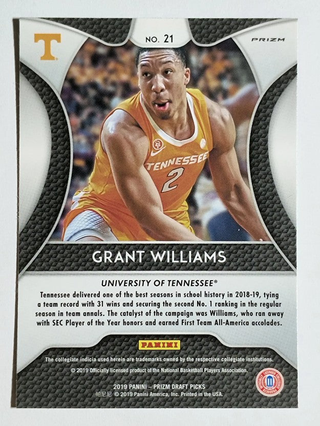 2019-20 Panini Prizm Draft Picks Prizms Blue #21 Grant Williams