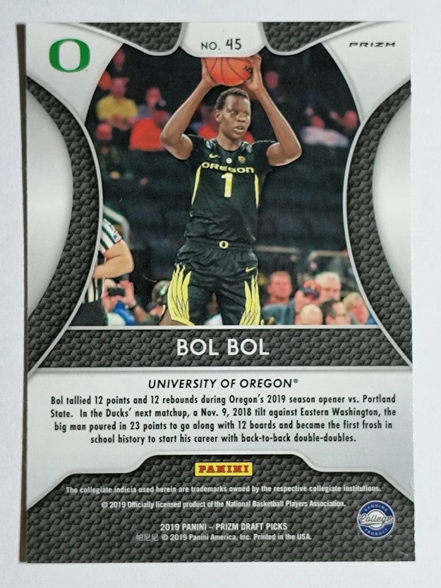 2019-20 Panini Prizm Draft Picks Prizms Blue #45 Bol Bol