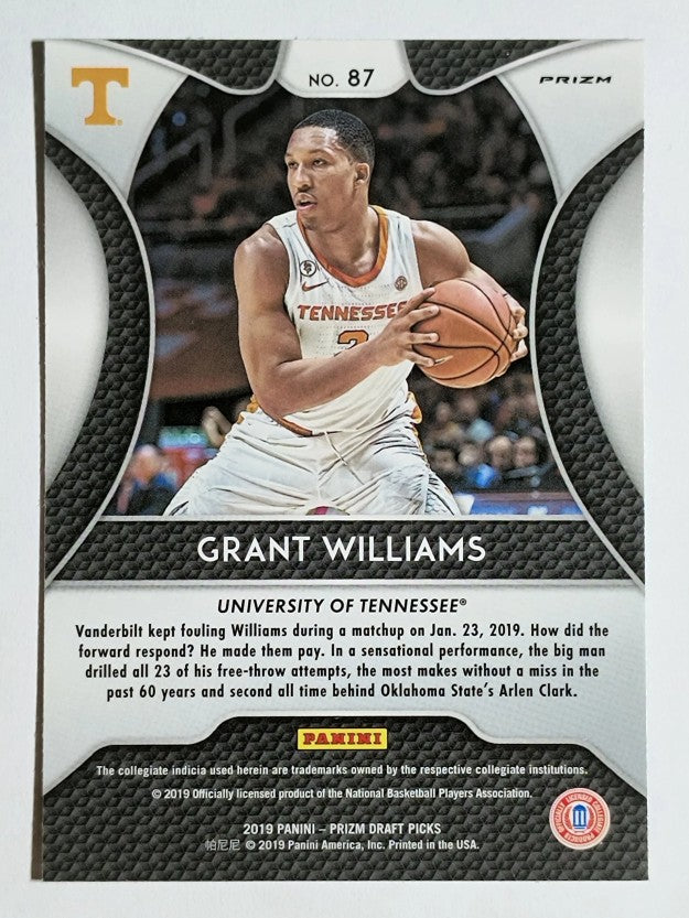 2019-20 Panini Prizm Draft Picks Prizms Green #87 Grant Williams