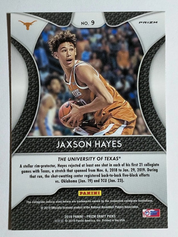 2019-20 Panini Prizm Draft Picks Prizms Orange #9 Jaxson Hayes