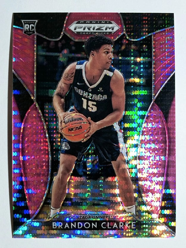2019-20 Panini Prizm Draft Picks Prizms Pink Pulsar #86 Brandon Clarke