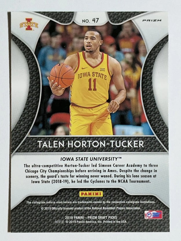 2019-20 Panini Prizm Draft Picks Prizms Purple #47 Talen Horton-Tucker