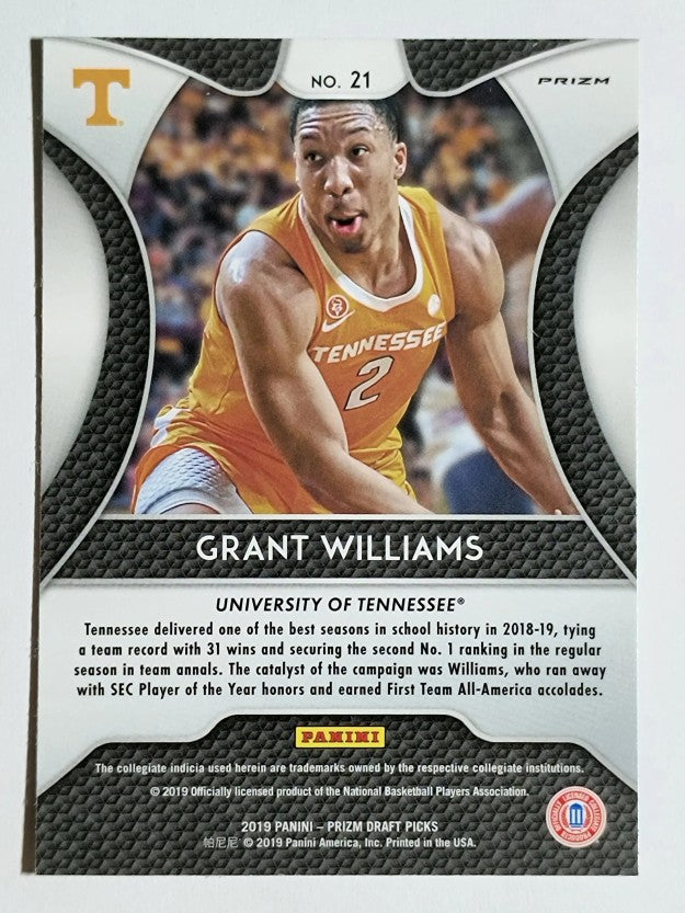 2019-20 Panini Prizm Draft Picks Prizms Silver #21 Grant Williams