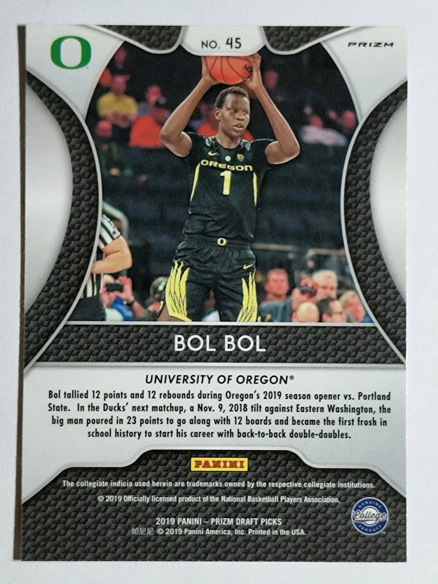 2019-20 Panini Prizm Draft Picks Prizms Silver #45 Bol Bol