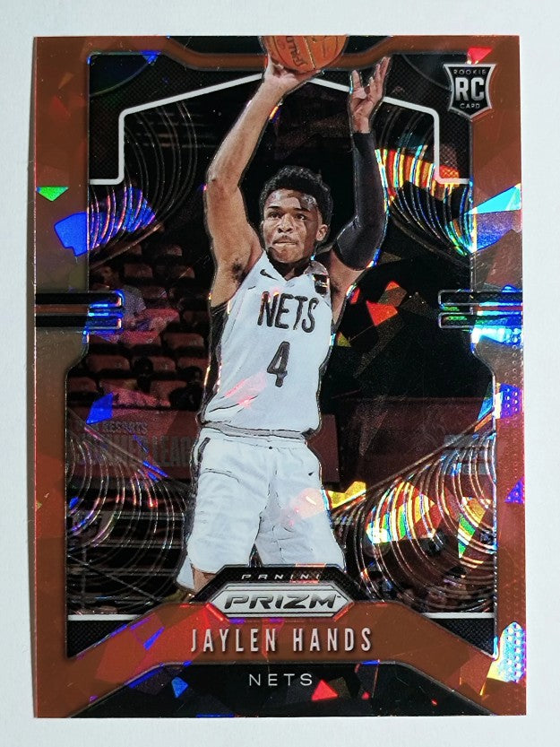 2019-20 Panini Prizm Prizms Red Ice #293 Jaylen Hands