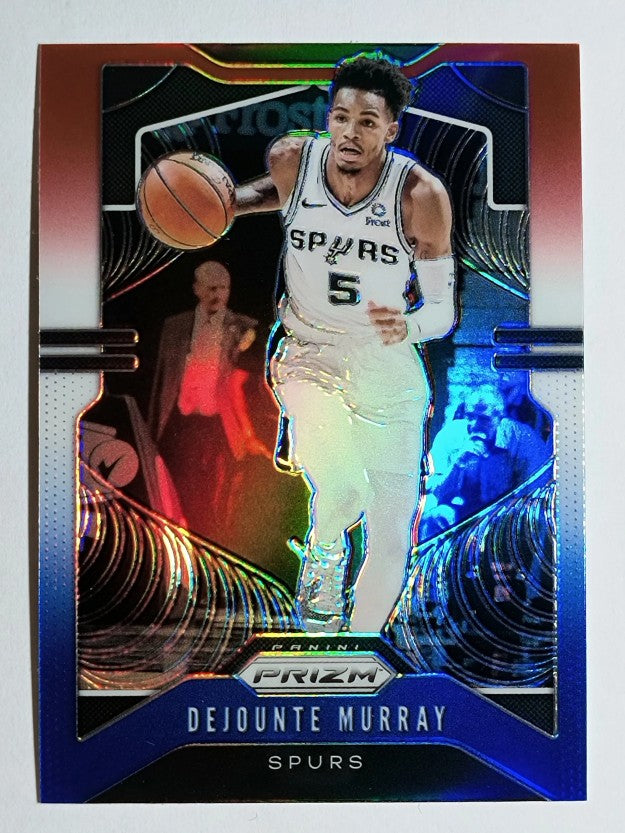 2019-20 Panini Prizm Prizms Red White and Blue #138 Dejounte Murray