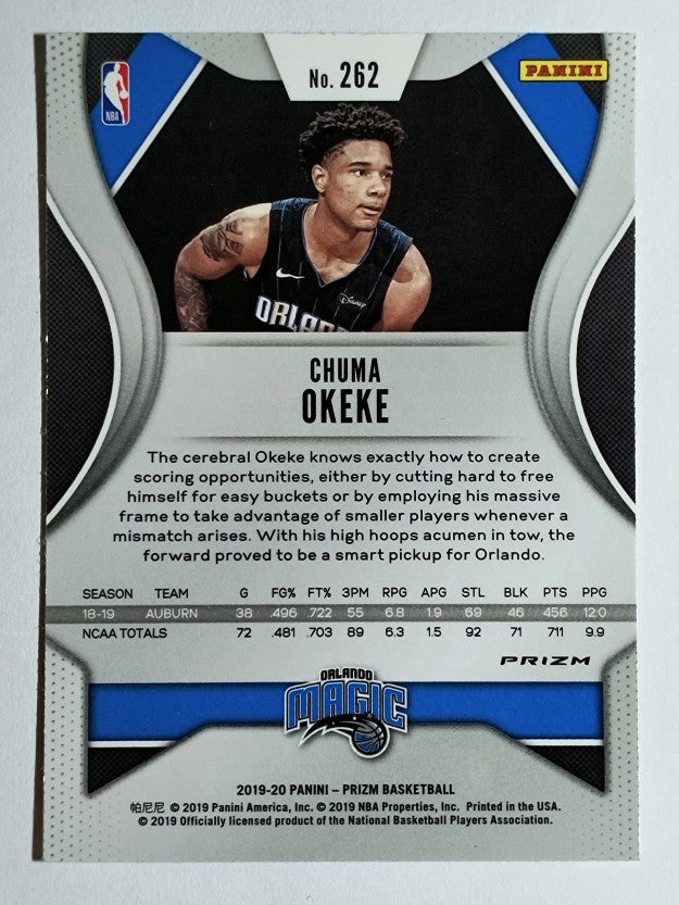 2019-20 Panini Prizm Prizms Silver #262 Chuma Okeke