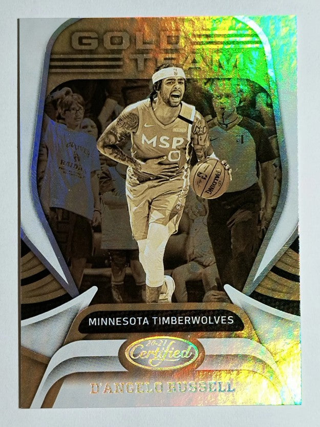 2020-21 Certified Gold Team #18 D'Angelo Russell