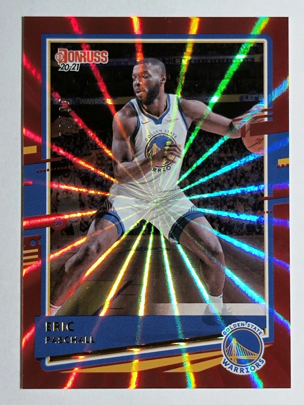 2020-21 Donruss Holo Red Laser #67 Eric Paschall