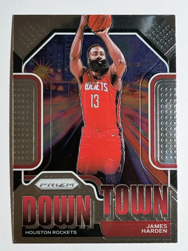 2020-21 Panini Prizm Downtown Bound #16 James Harden