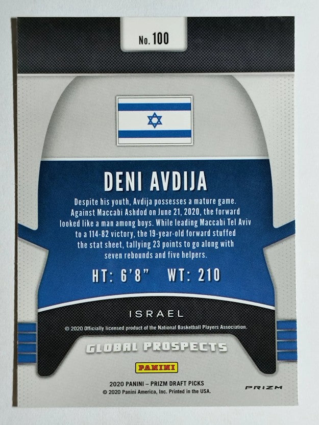 2020-21 Panini Prizm Draft Picks Prizms Fast Break #100 Deni Avdija GP