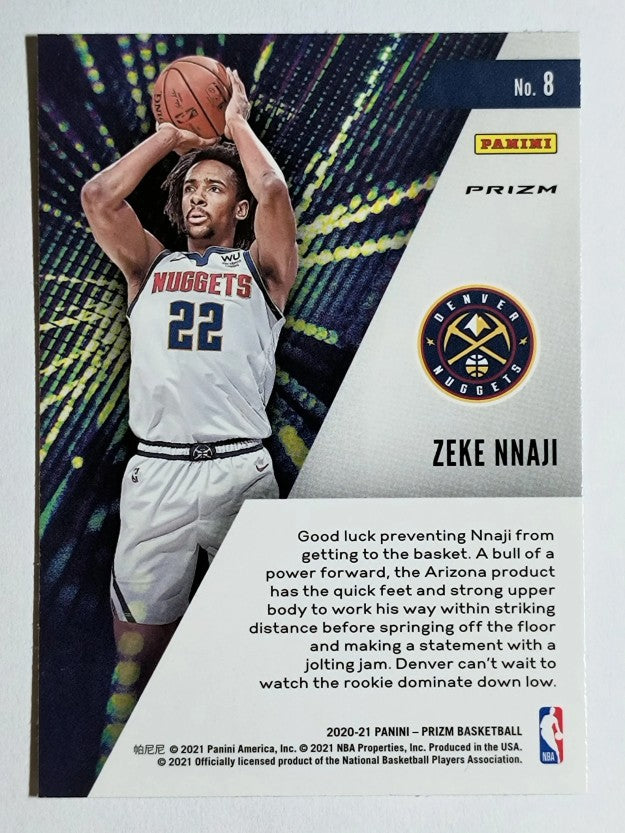 2020-21 Panini Prizm Instant Impact Prizms Silver #8 Zeke Nnaji