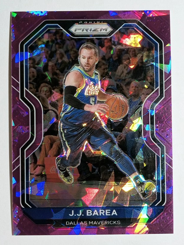 2020-21 Panini Prizm Prizms Purple Ice #84 J.J. Barea
