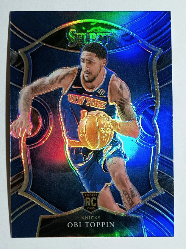 2020-21 Select Prizms Blue #68 Obi Toppin