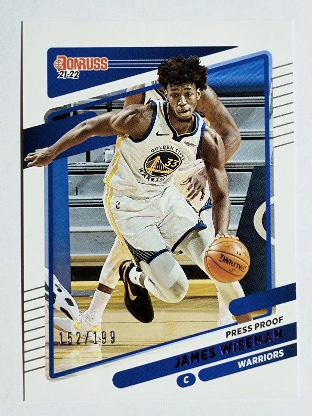 2021-22 Donruss Press Proof Purple #115 James Wiseman