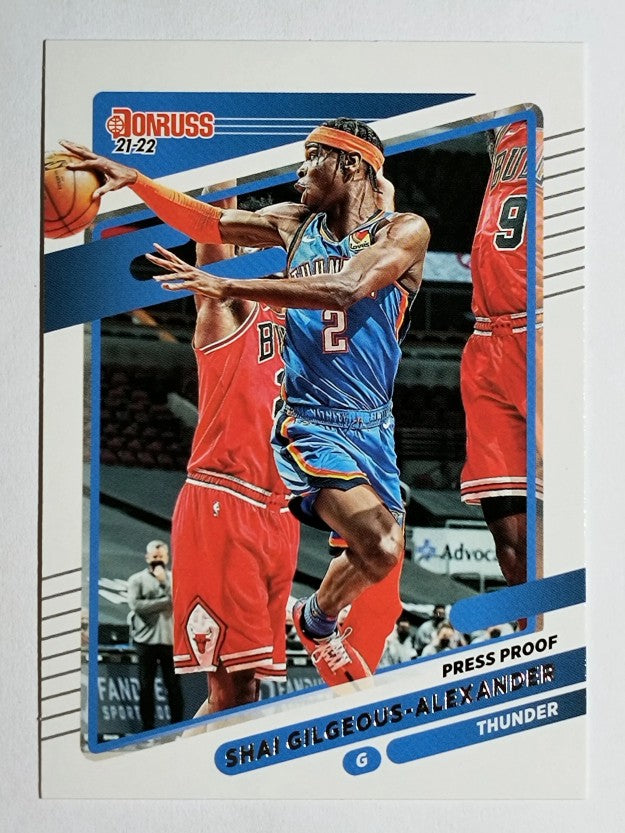 2021-22 Donruss Press Proof Silver #23 Shai Gilgeous-Alexander
