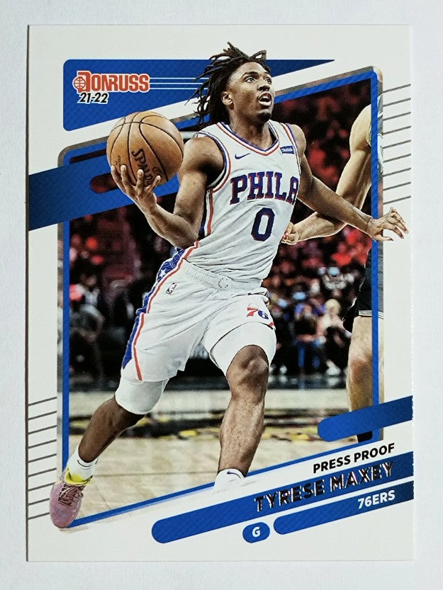 2021-22 Donruss Press Proof Silver #48 Tyrese Maxey