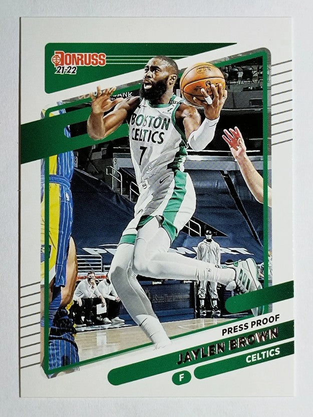 2021-22 Donruss Press Proof Silver #164 Jaylen Brown