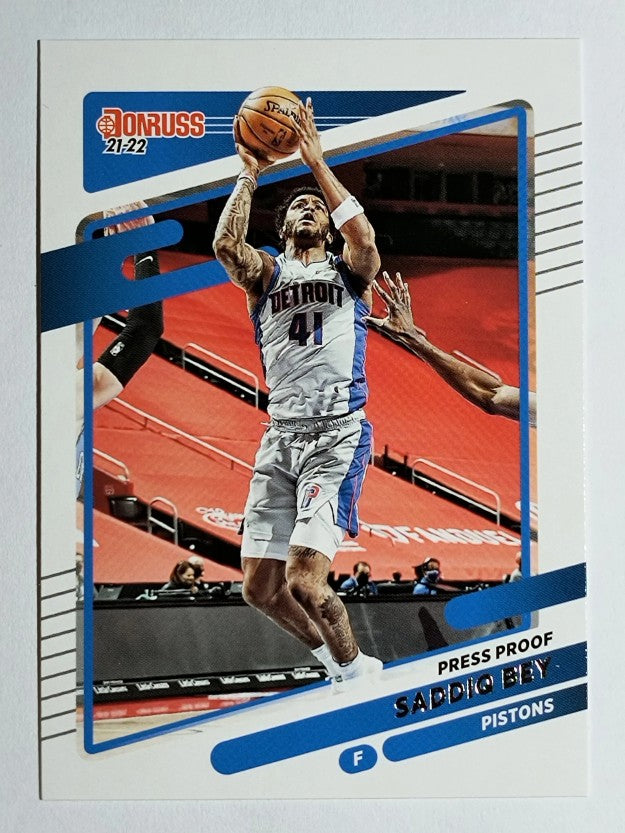 2021-22 Donruss Press Proof Silver #195 Saddiq Bey