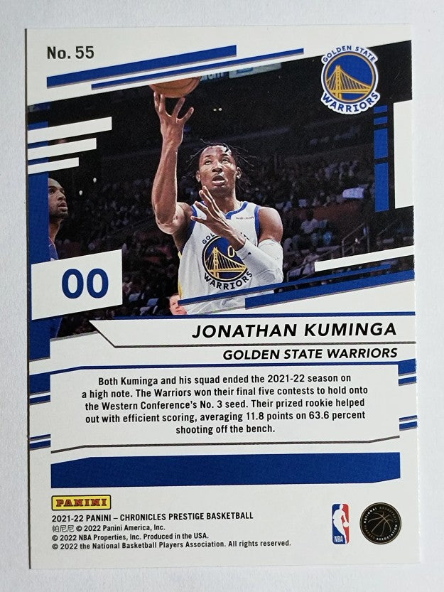 2021-22 Panini Chronicles #55 Jonathan Kuminga/Prestige