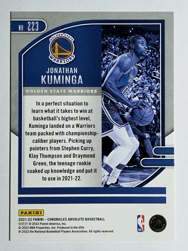 2021-22 Panini Chronicles #223 Jonathan Kuminga/Absolute