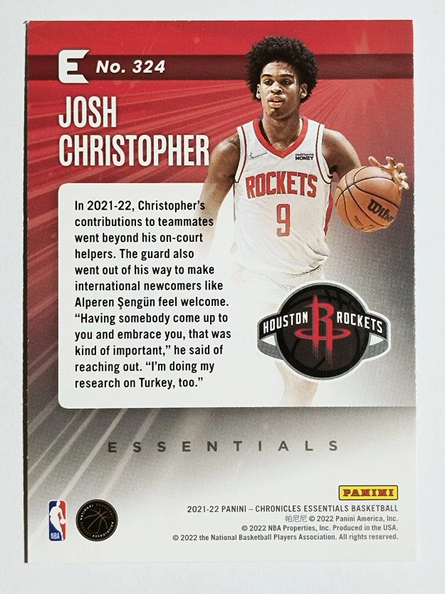 2021-22 Panini Chronicles #324 Josh Christopher/Essentials