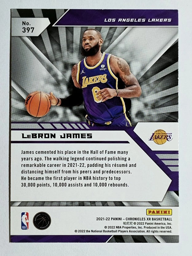 2021-22 Panini Chronicles #397 LeBron James/XR