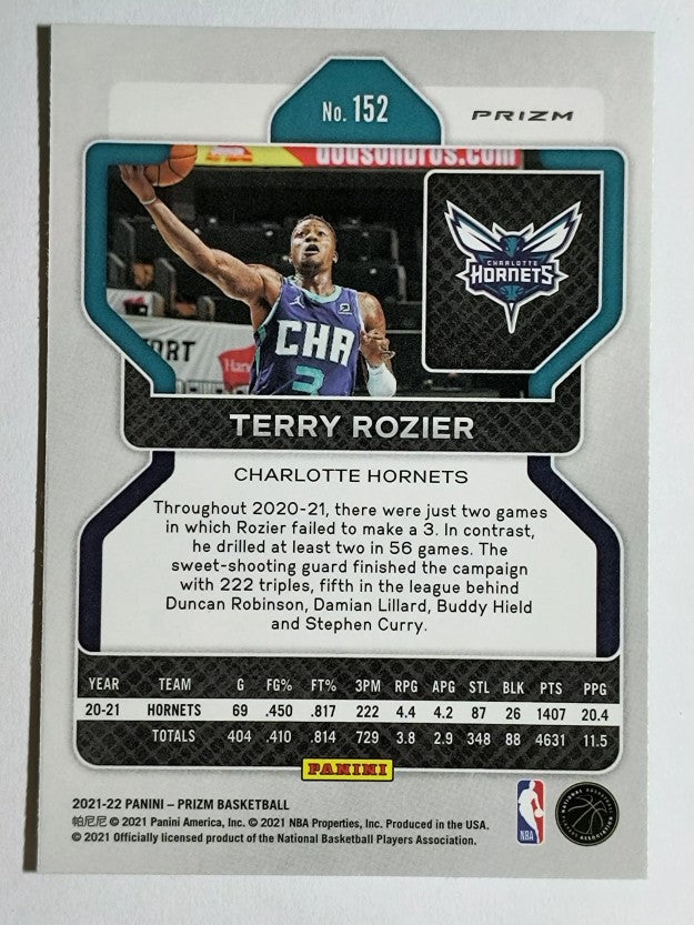2021-22 Panini Prizm Prizms Green #152 Terry Rozier III