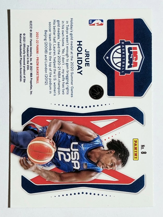 2021-22 Panini Prizm USA Basketball #8 Jrue Holiday
