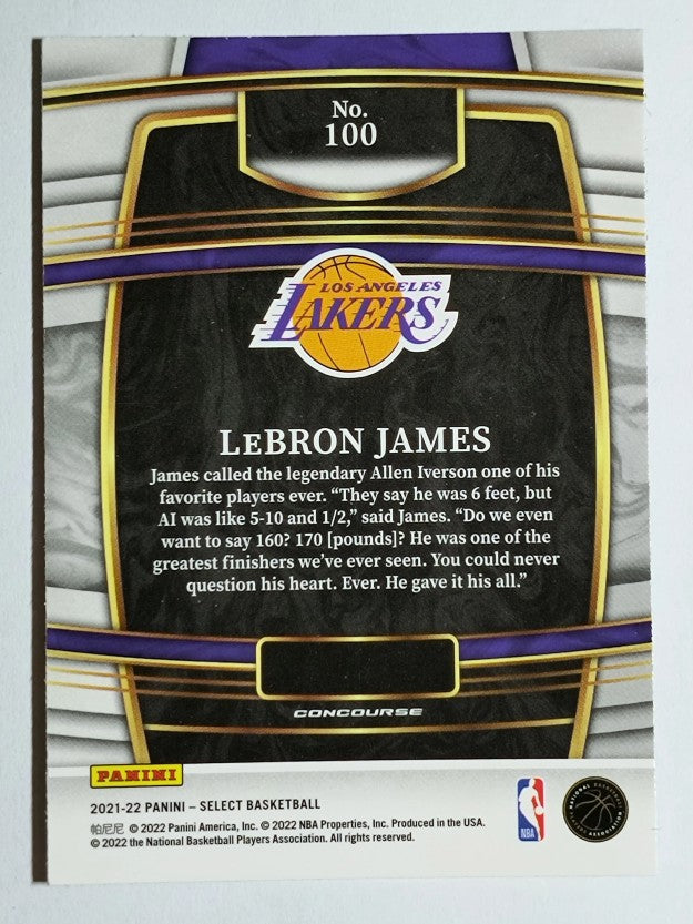 2021-22 Select Blue #100 LeBron James