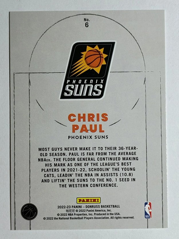 2022-23 Donruss Craftsmen Press Proof #6 Chris Paul