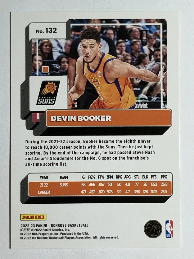 2022-23 Donruss Press Proof Silver #132 Devin Booker