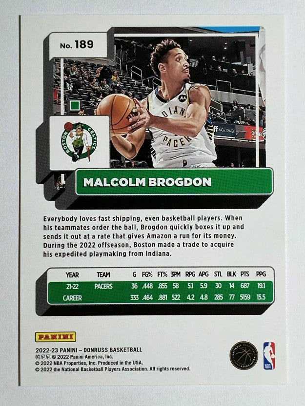 2022-23 Donruss Press Proof Silver #189 Malcolm Brogdon