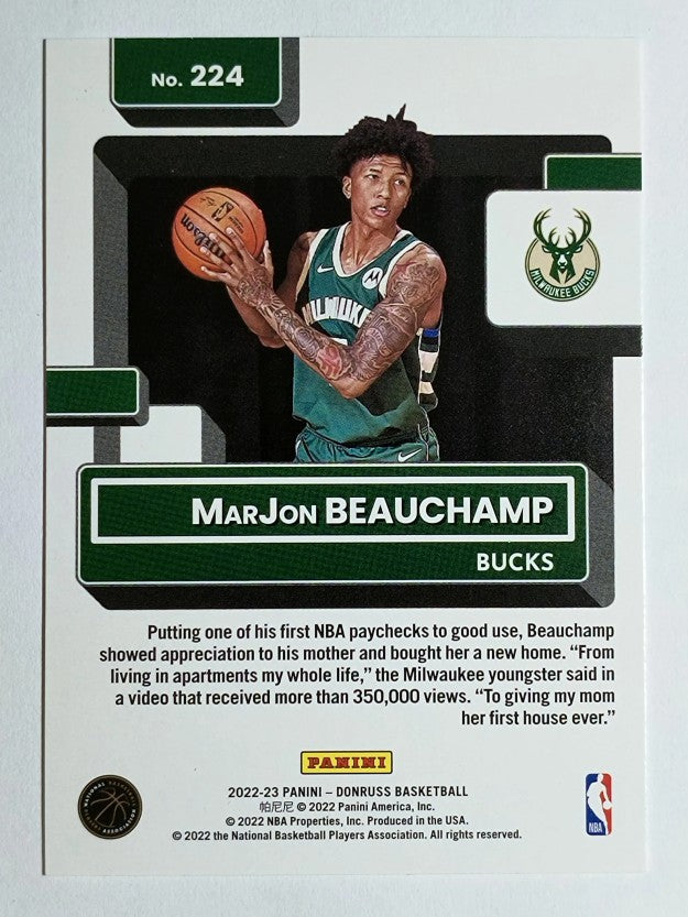 2022-23 Donruss Press Proof Silver #224 MarJon Beauchamp RR
