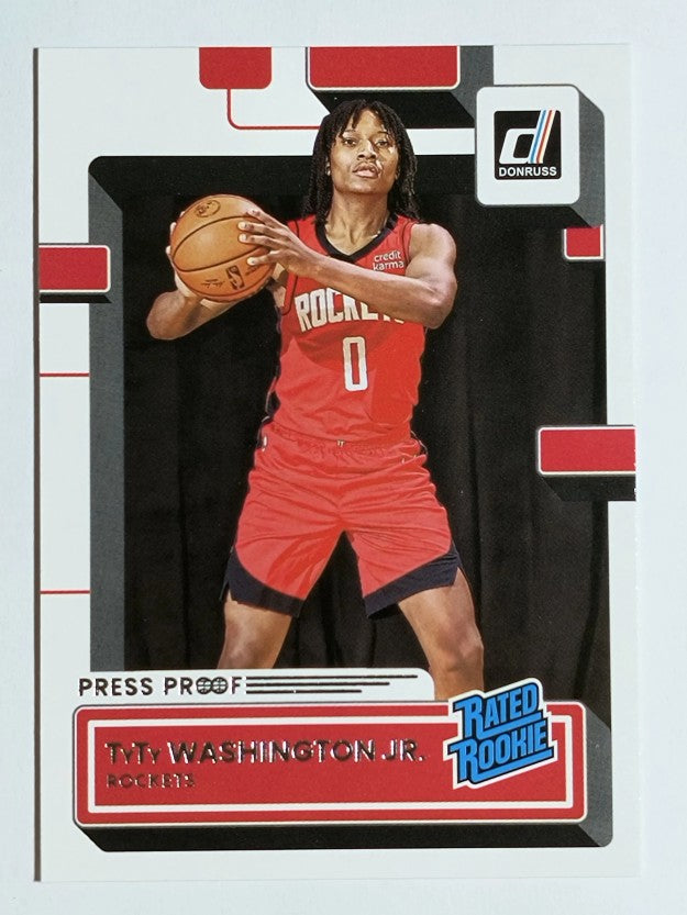 2022-23 Donruss Press Proof Silver #229 TyTy Washington Jr. RR