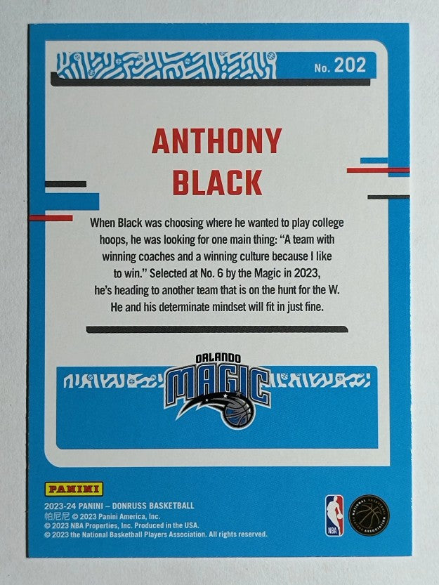 2023-24 Donruss #202 Anthony Black RC