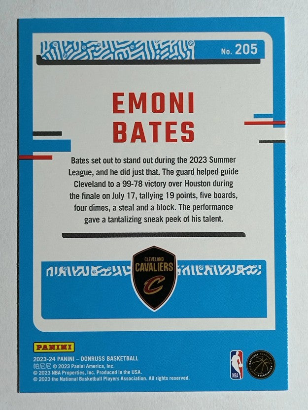 2023-24 Donruss #205 Emoni Bates RC
