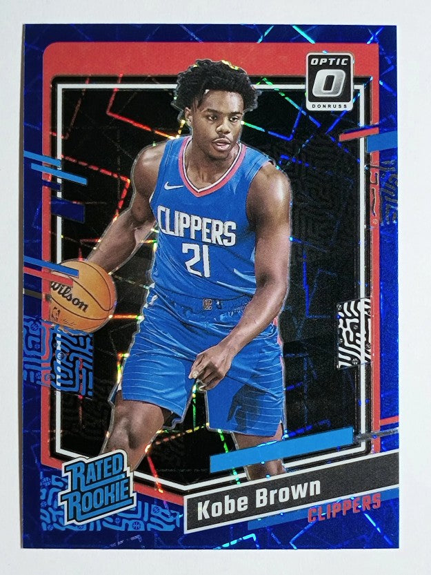 2023-24 Donruss Optic Blue Velocity #232 Kobe Brown RR