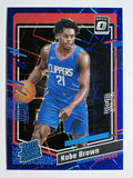 2023-24 Donruss Optic Blue Velocity #232 Kobe Brown RR