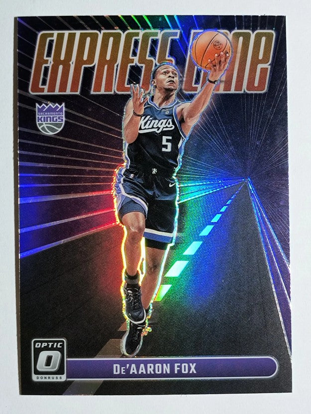 2023-24 Donruss Optic Express Lane Holo #16 De'Aaron Fox