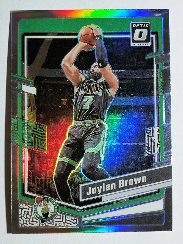 2023-24 Donruss Optic Holo #113 Jaylen Brown