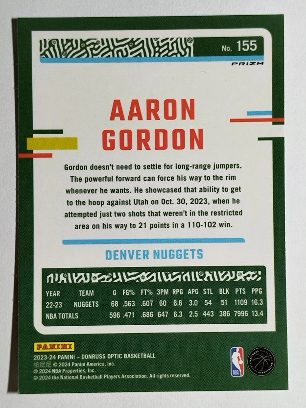 2023-24 Donruss Optic Holo #155 Aaron Gordon