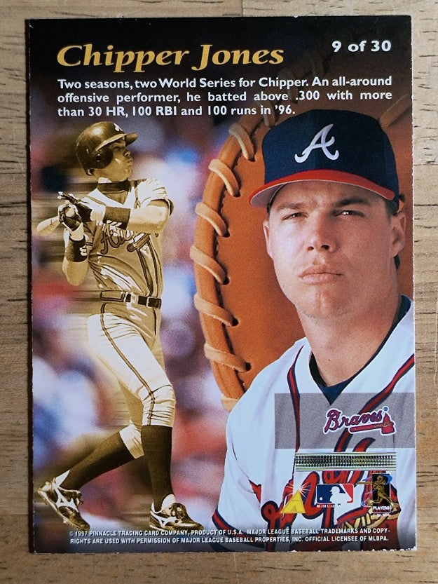 1997 Pinnacle Mint Bronze #9 Chipper Jones