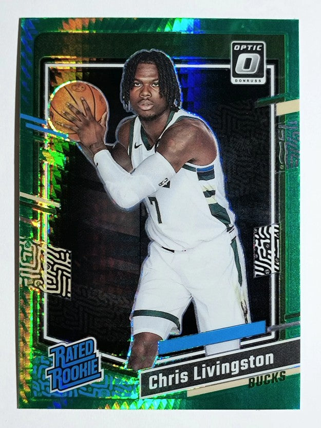 2023-24 Donruss Optic Hyper Green #222 Chris Livingston RR